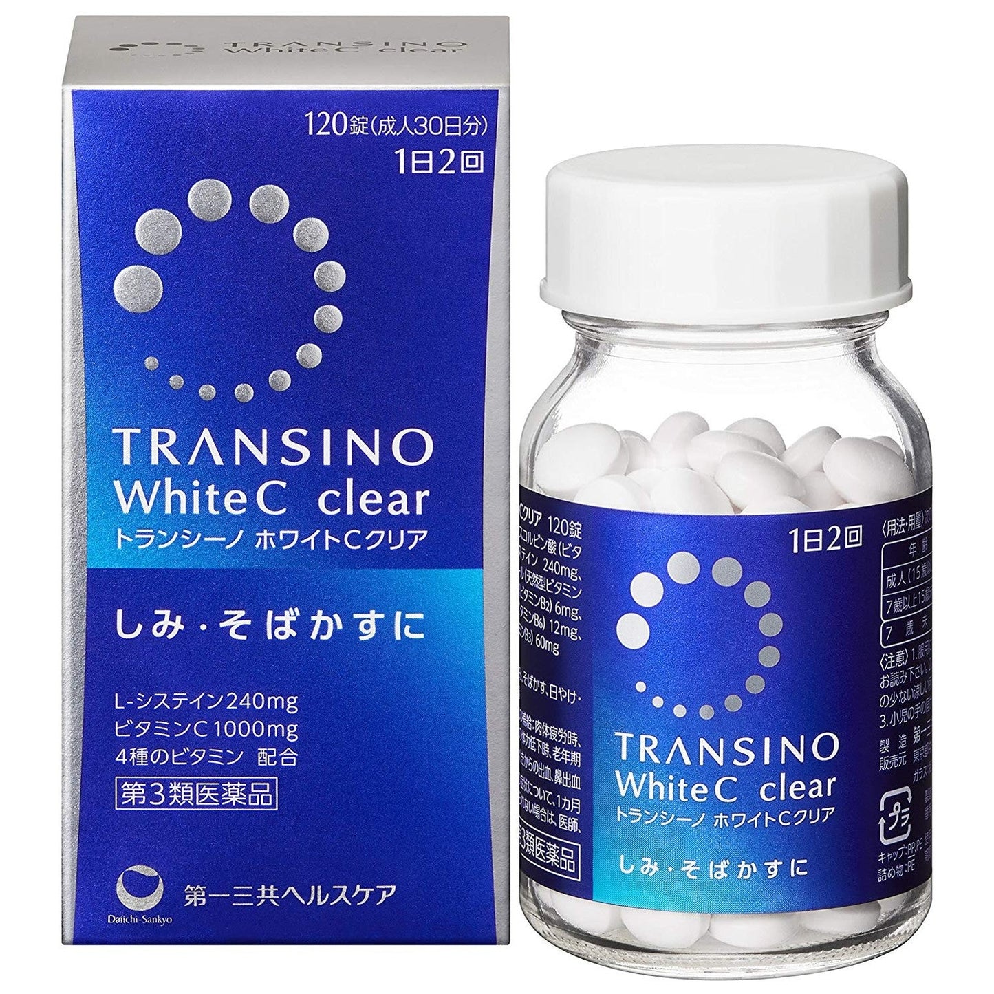 Transino White C Clear 120 Tablets - Japan Beauty HubSupplement
