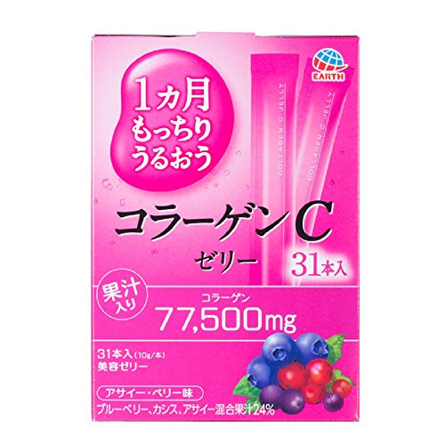 Earth Collagen C Jelly Acai Berry Flavor  10g x 31 pcs.