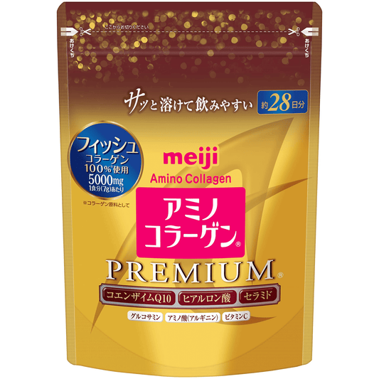 Meiji New Amino Collagen Premium Refill 196g - Japan Beauty Hub